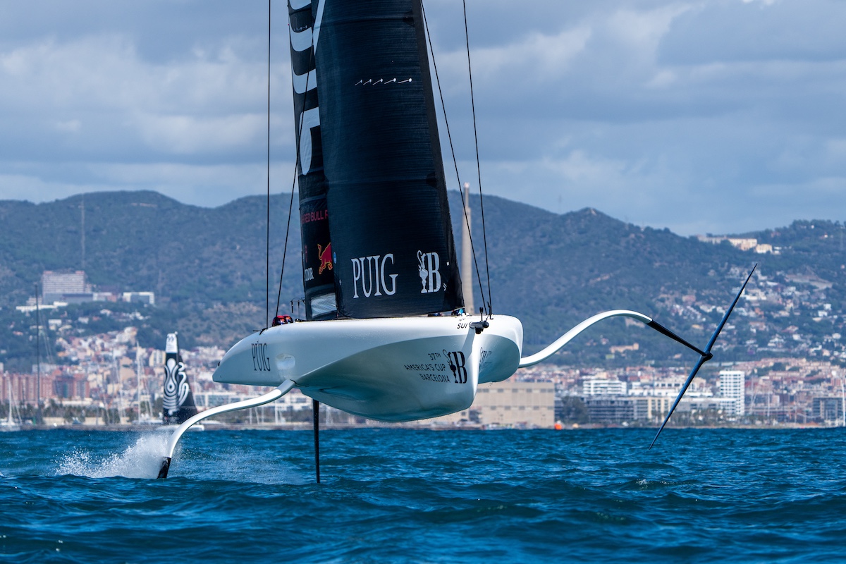 Maximum pressure as Alinghi Red Bull Racing sneaks onto the podium at the Puig Woman’s America’s Cup