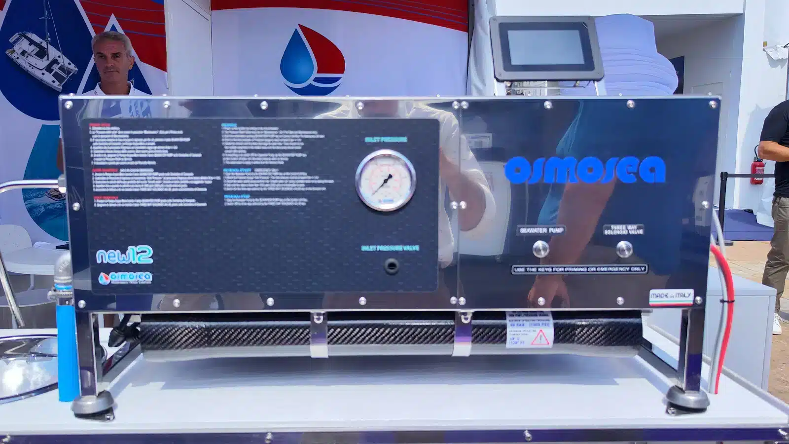 Osmosea’s New 12 watermaker has a practical touchscreen display